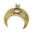 Antique Bronze Horn Pendant Moon Pendant (70x60mm) G7260
