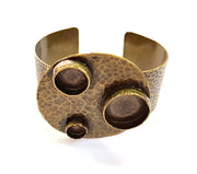 Hammered Bracelet Blanks Bangle Blanks Cuff Blanks Adjustable Bracelet Blank Antique Bronze Plated Brass (20mm,14mm,10mm Blanks) G7762