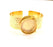Gold Bangle Blanks Bracelet Blanks Hammered Cuff Blanks Adjustable Bracelet Blank Gold Plated Brass (24mm Blanks ) G7765