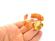 Gold Bangle Blanks Bracelet Blanks Hammered Cuff Blanks Adjustable Bracelet Blank Gold Plated Brass (24mm Blanks ) G7765