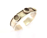 Bracelet Blanks Bangle Blanks Cuff Blanks Adjustable Bracelet Blank Antique Silver Plated Brass ( 10mm Blanks ) G7767