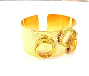 Gold Bangle Blanks Bracelet Blanks Hammered Cuff Blanks Adjustable Bracelet Blank Gold Plated Brass (16mm,16mm,10mm Blanks) G7768