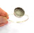 Silver Bracelet Blanks Bangle Blanks Cuff Blanks Adjustable Bracelet Blank Antique Silver Plated Brass ( 24mm Blanks ) G7774