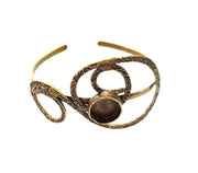 Bracelet Blanks Bangle Blanks Cuff Blanks Adjustable Bracelet Blank Antique Bronze Plated Brass ( 14mm Blanks ) G7775