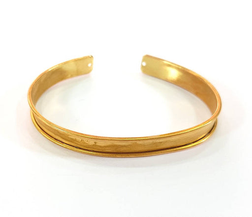 Raw Brass Bangle Blanks Bracelet Blanks Cuff Blanks Adjustable Bracelet Blank ( 10mm ) G7780