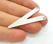 4 Silver Charms Antique Silver Charms (47x22mm)  G7270