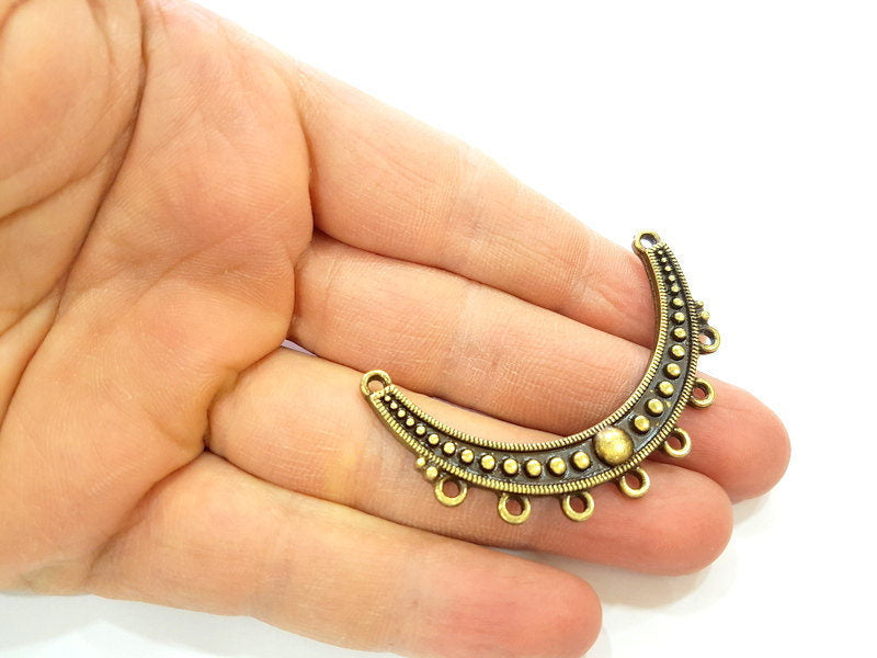 Antique Bronze Pendant Connector (55x33mm) G7279