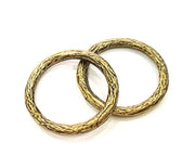 2 Circle Connector Antique Bronze (32mm) G7292