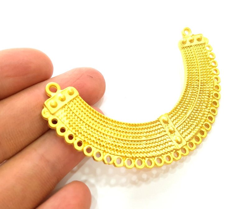 Gold Pendant Collar Pendant Gold Plated Pendant (84x18mm)  G7317