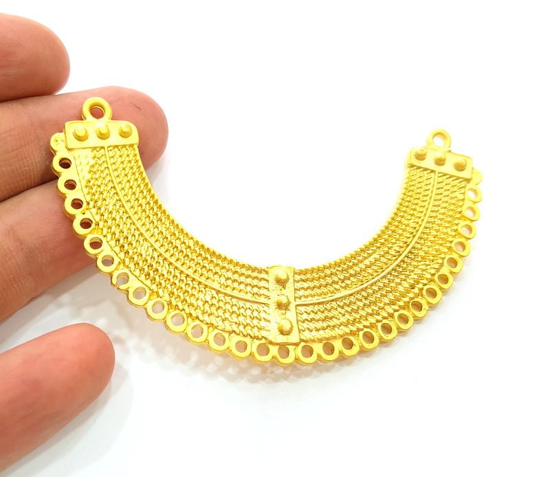 Gold Pendant Collar Pendant Gold Plated Pendant (84x18mm)  G7317