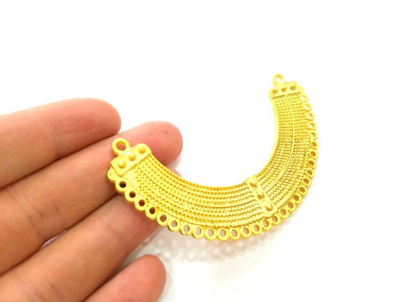 Gold Pendant Collar Pendant Gold Plated Pendant (84x18mm)  G7317