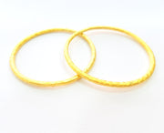 Gold Plated Circle Round Connector Pendants (58mm)  G7318