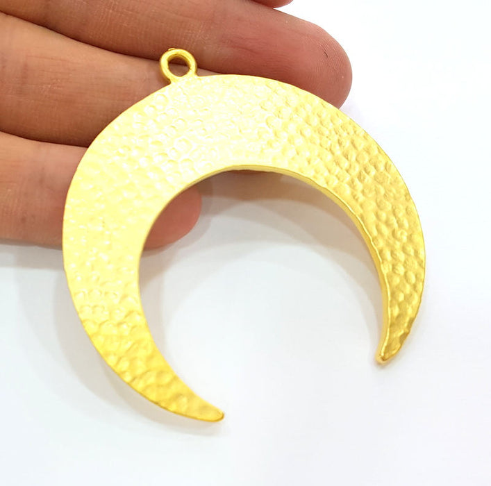 Moon Pendant Gold Pendant Gold Plated Moon Pendant (62x60mm)  G7319