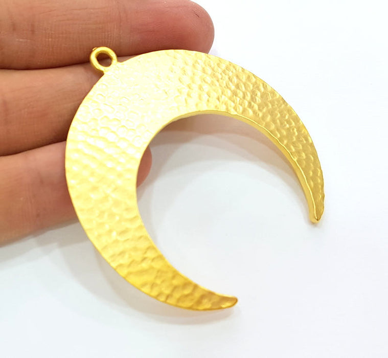 Moon Pendant Gold Pendant Gold Plated Moon Pendant (62x60mm)  G7319