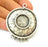 Silver Pendant Antique Silver Plated Pendant Blank (50mm) G7832