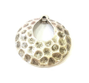 2 Silver Pendant Antique Silver Plated Pendant (25x23mm) G7835