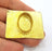 Raw Brass Pendant Blank Bezel Settings Base Blank Mountings Necklace Blank Cabochon Base G7847