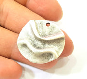 Silver Pendant Antique Silver Plated Pendants (30mm)  G7857