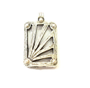2 Silver Pendant Antique Silver Plated Pendants (36x20mm)  G7858