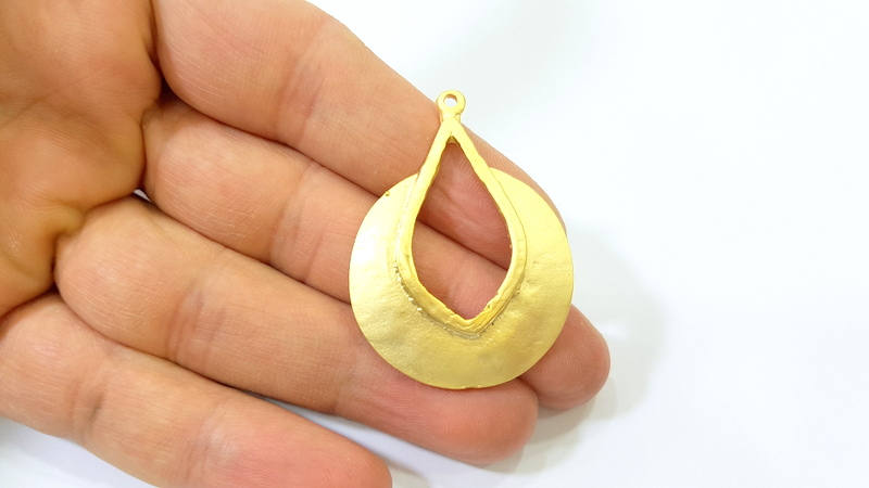 Gold Pendant Gold Plated Pendant (46x34mm)  G8302