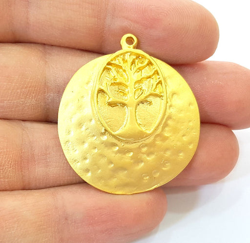 Gold Tree Charms Gold Plated  Charms (38mm)  G7887