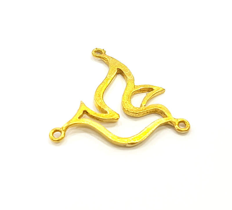 Raw Brass Dove Charms 23x21 mm G14409