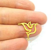 Raw Brass Dove Charms 23x21 mm G14409