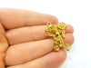 Raw Brass Pendant Blank  Patterned Pendant 33x30mm G7331