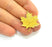 Raw Brass Maple Leaf Charms 28x26mm G7335