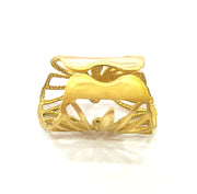 Raw Brass Ring Blank Bezel Settings Cabochon Base Mountings Adjustable Ring ( 3mm blank ) G7338
