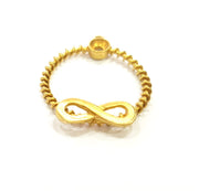 2 Raw Brass Infinity Charms 22mm G7353