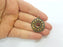 Antique Bronze Round Charms (29mm) G7359