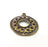 Antique Bronze Round Charms (29mm) G7359