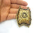 Antique Bronze Large Pendant Blank Antique Brass Plated Pendant (77x53mm) G7370