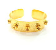 Gold Bangle Blanks Bracelet Blanks Hammered Cuff Blanks Adjustable Bracelet Blank Gold Plated Brass (8mm Blanks ) G11149