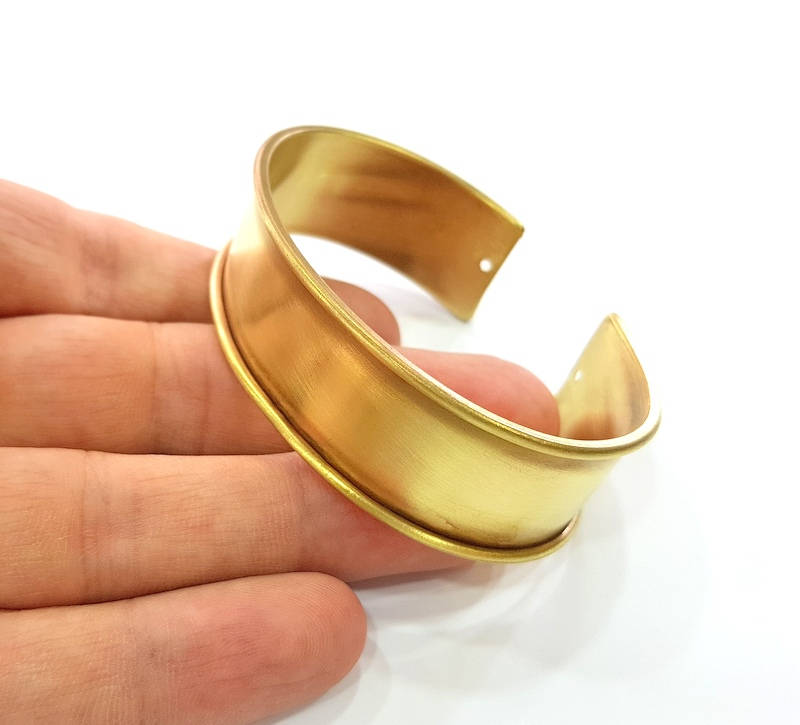 10 Pcs Raw Brass Bangle Blanks Bracelet Blanks Cuff Blanks Adjustable Bracelet Blank ( 20mm ) G7905