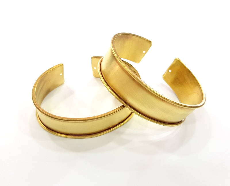 10 Pcs Raw Brass Bangle Blanks Bracelet Blanks Cuff Blanks Adjustable Bracelet Blank ( 20mm ) G7905