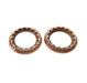 10 Antique Copper Circle Pendant Antique Copper Plated Pendant (29mm) G7916