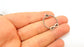 2 Silver Charms Silver Plated Infinity Charms Antique Silver Plated Brass (23mm)  G7379
