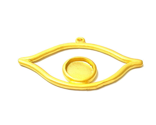 Gold Charms Gold Plated Charms Blank (46x27mm)  G7392