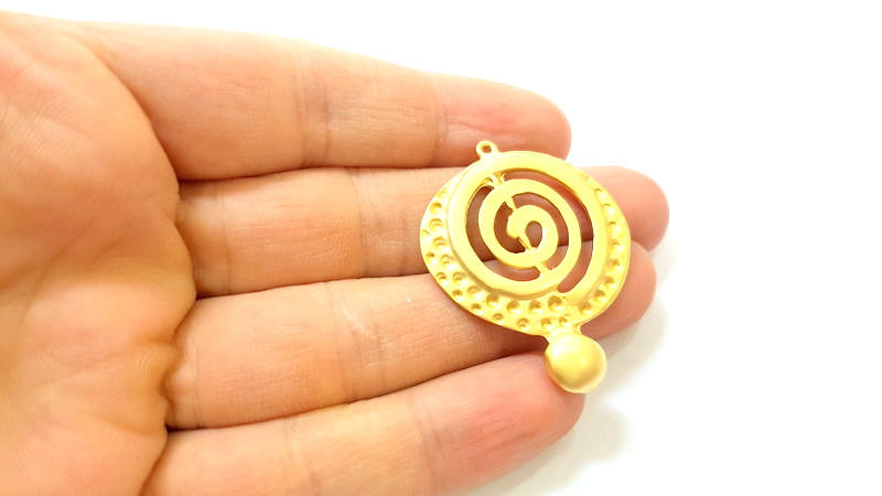 Gold Pendant Gold Plated Pendant (43x32mm) G7410