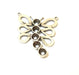 Silver Charms Silver Plated Butterfly Charms Antique Silver Plated Brass (27x14mm)  G7417