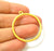 2 Gold Charms Gold Plated Circle Charms (37mm)  G7427