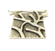 Silver Pendant Antique Silver Tree Branch Pendants (55x48mm) G7440