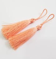 2 pcs (78 mm - 3 inches)  Soft Pink Tassel ,   G7953