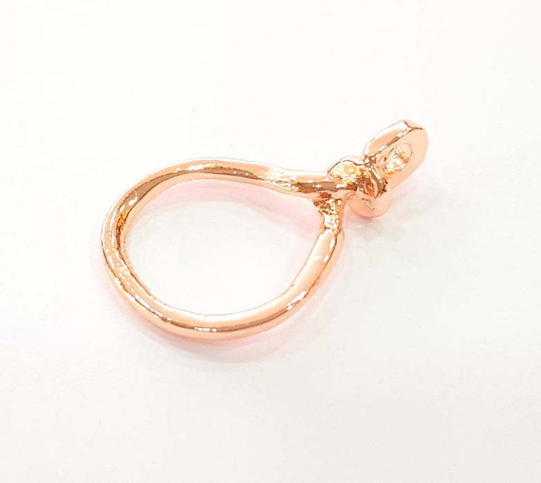 Rose Gold Knot Pendant Rose Gold Plated Pendant (38x23 mm)  G7955