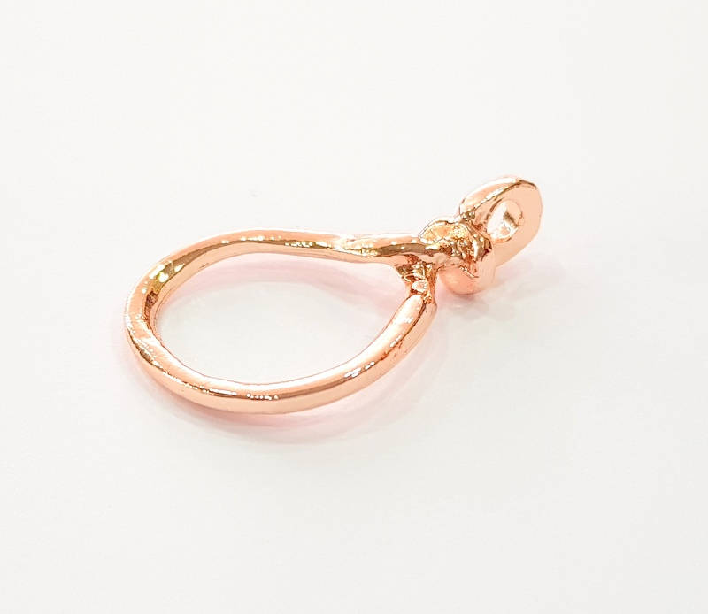 Rose Gold Knot Pendant Rose Gold Plated Pendant (38x23 mm)  G7955