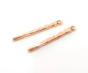 4 Rose Gold Pendant Rose Gold Plated Pendant (38x4 mm)  G7956