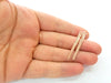 4 Rose Gold Pendant Rose Gold Plated Pendant (38x4 mm)  G7956