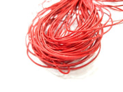 Leather Red Cord 1mt-3.3 ft (1mm) Round Leather Lacing G7982